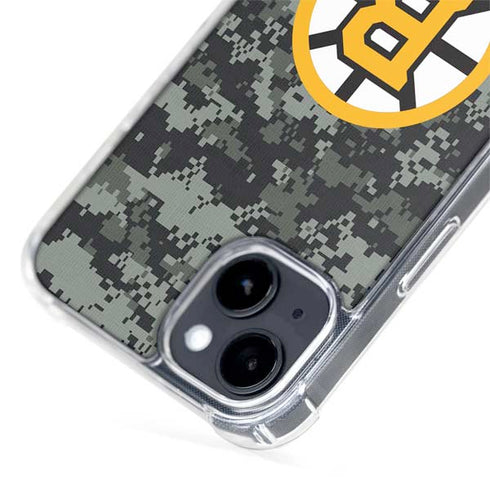 NHL Boston Bruins Camo iPhone 15 MagSafe Case